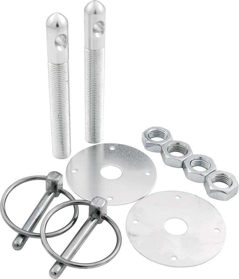 Alum Hood Pin Kit 1/2in Silver - Burlile Performance Products