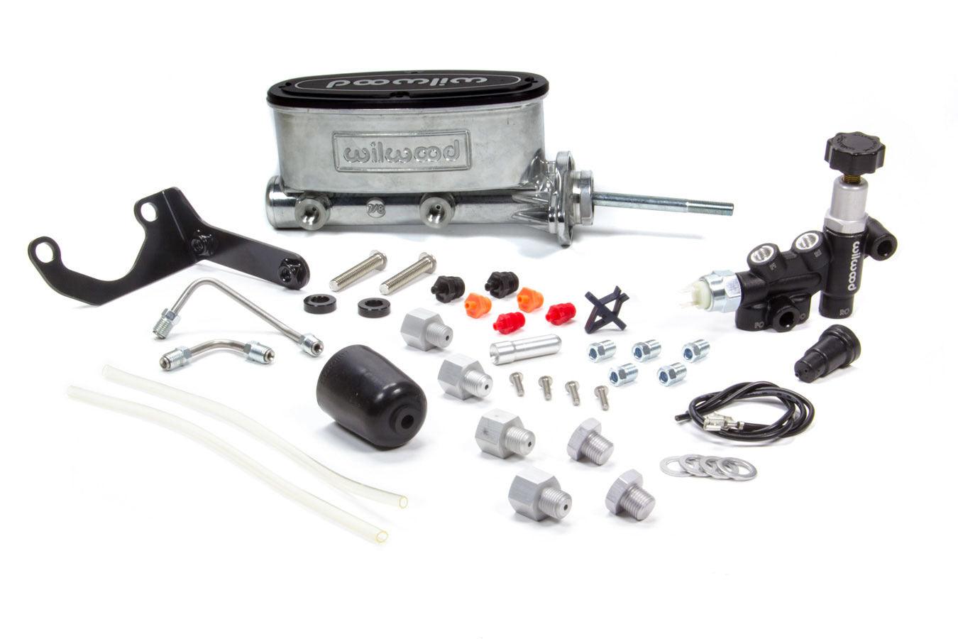 Alum Tandem M/C Kit w/ Brkt & Prop Valve 7/8in - Burlile Performance Products