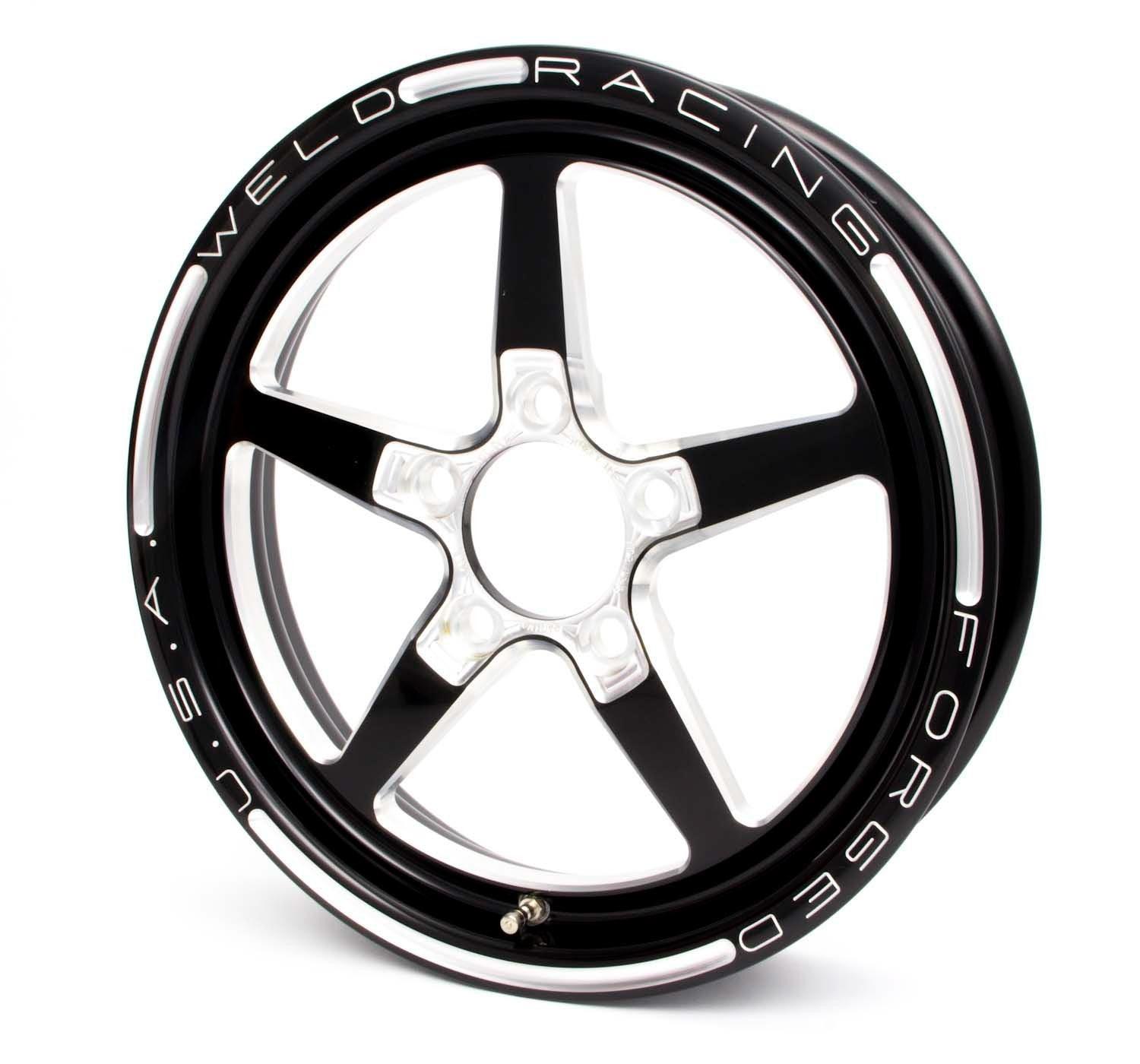 Aluma Star 15x3.5 Wheel 5x4.5 1.75 BS Black - Burlile Performance Products