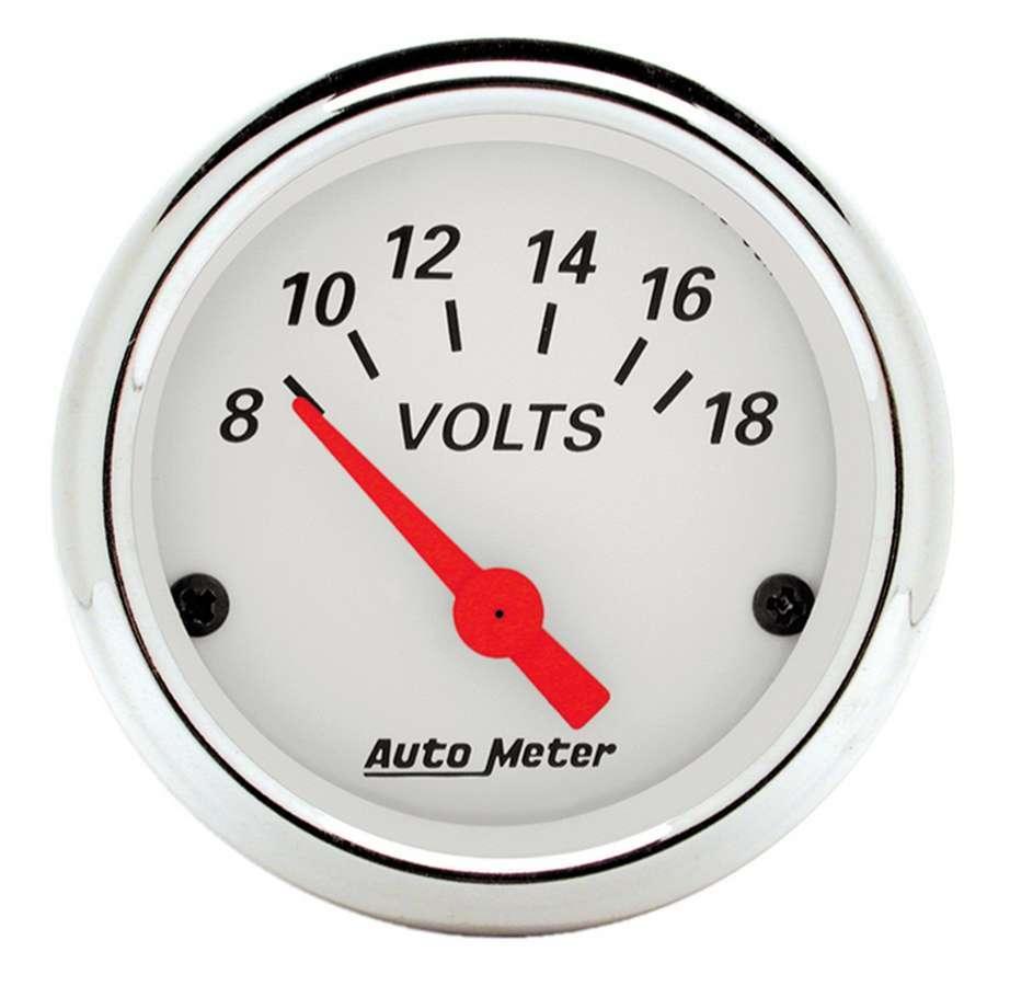 Arctic White Voltmeter - Burlile Performance Products