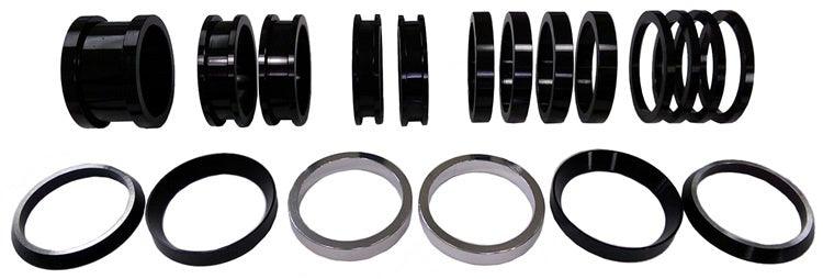 Axle Spacer Kit 19pcs Black For Both Sides - Burlile Performance Products