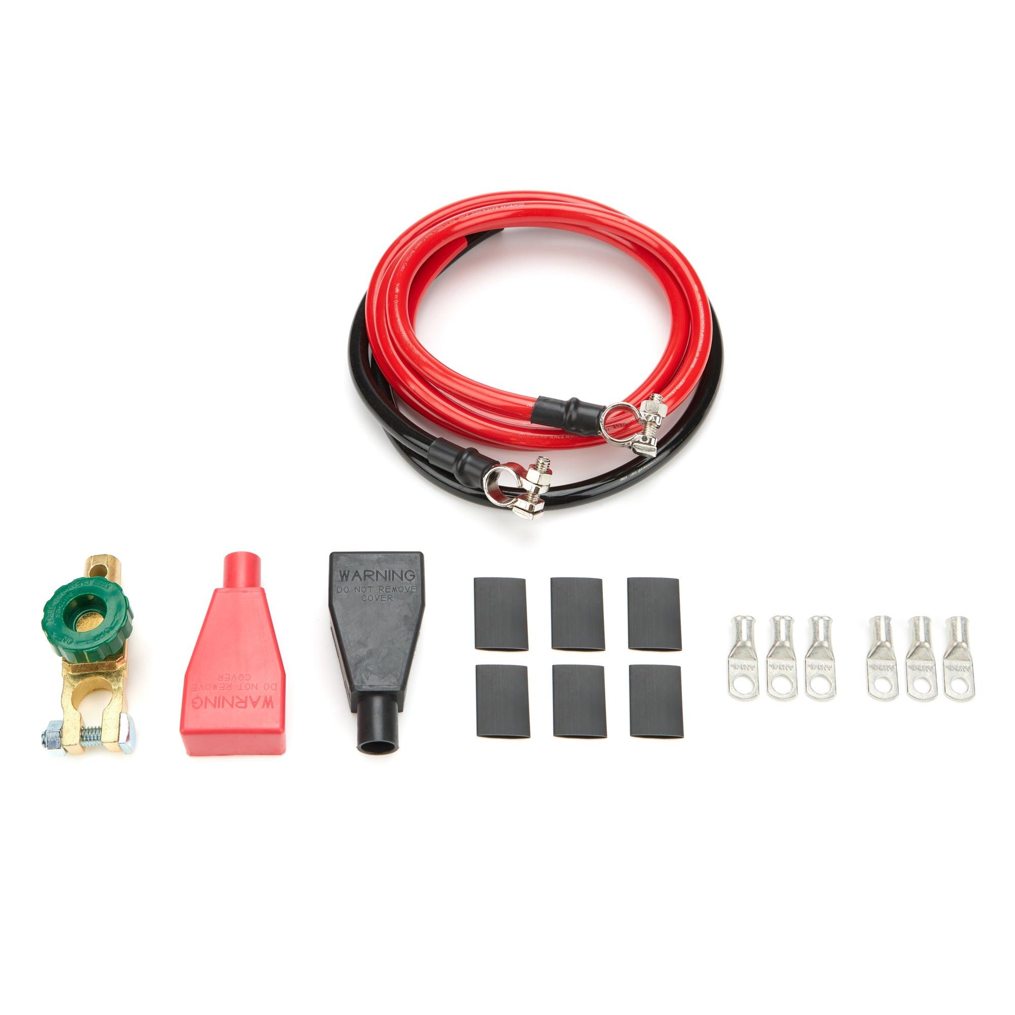 Battery Cable Kit 2 Ga. 6ft Red & 3ft Black - Burlile Performance Products