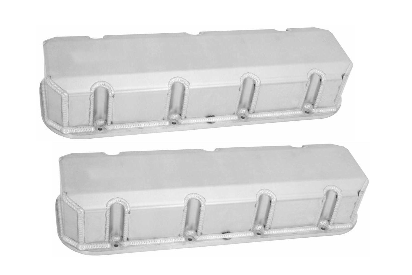 BBC Billet Rail Valve Cover Set - Tall wo/Logo - Burlile Performance Products