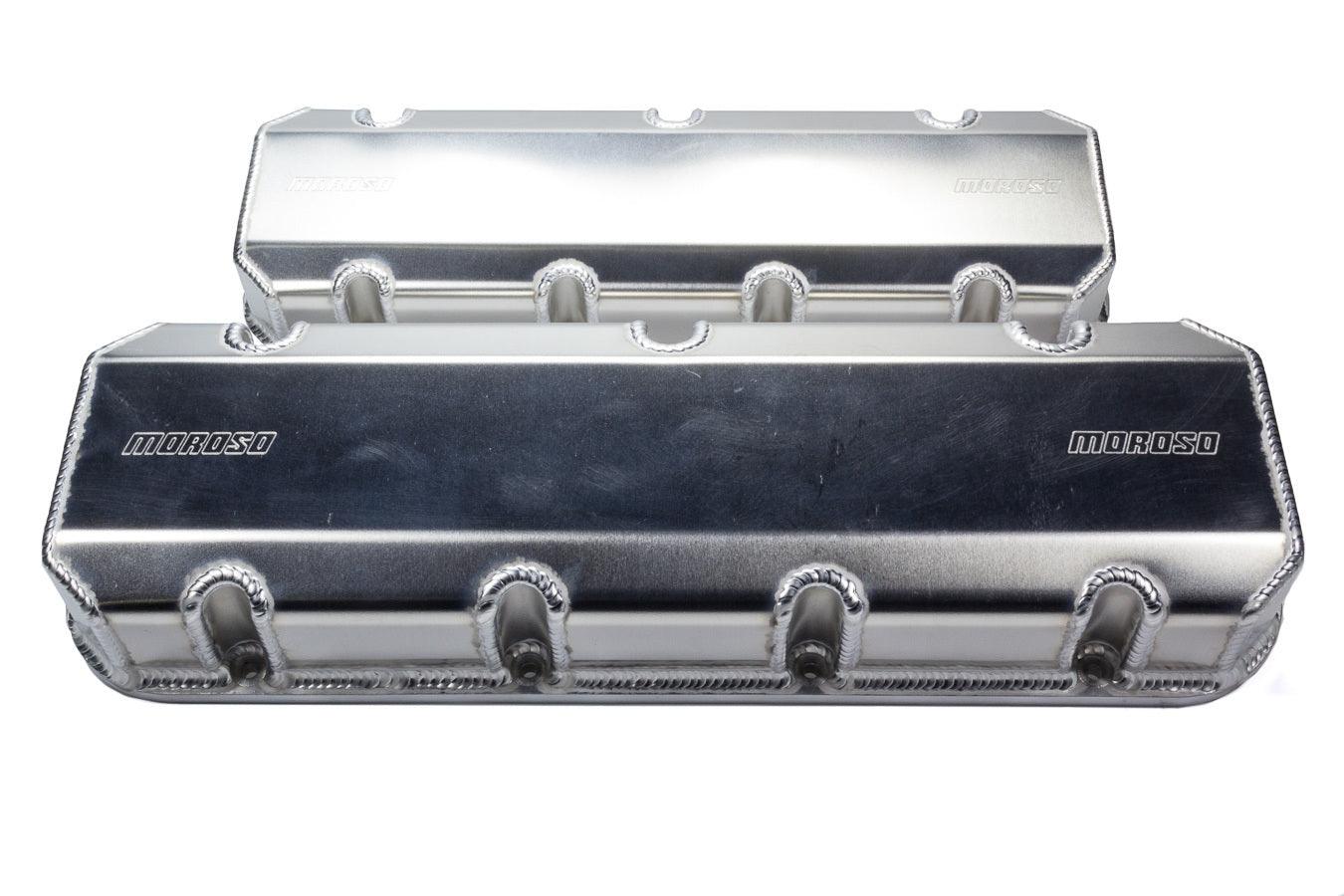 BBC Billet Rail Valve Cover Set w/Logo - Burlile Performance Products