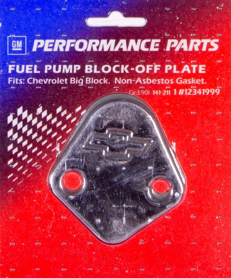 BBC Bowtie Fuel Pump Block Off Plate - Burlile Performance Products