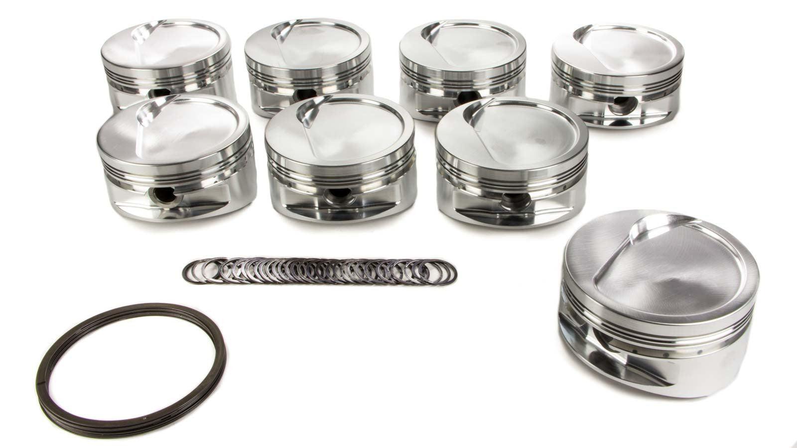 BBC Dished Piston Set 4.500 Bore -20cc - Burlile Performance Products