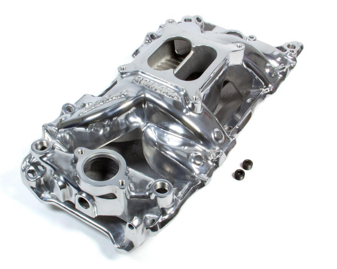 BBC Performer RPM A/G Manifold- R/P- Polished - Burlile Performance Products