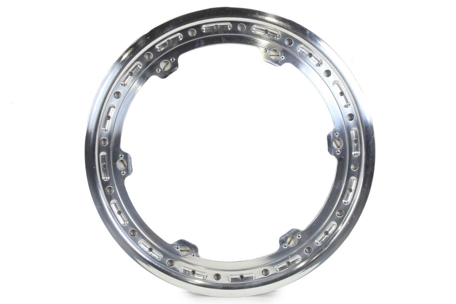 Beadlock Ring Polished 15in w/3 Threaded Tabs - Burlile Performance Products