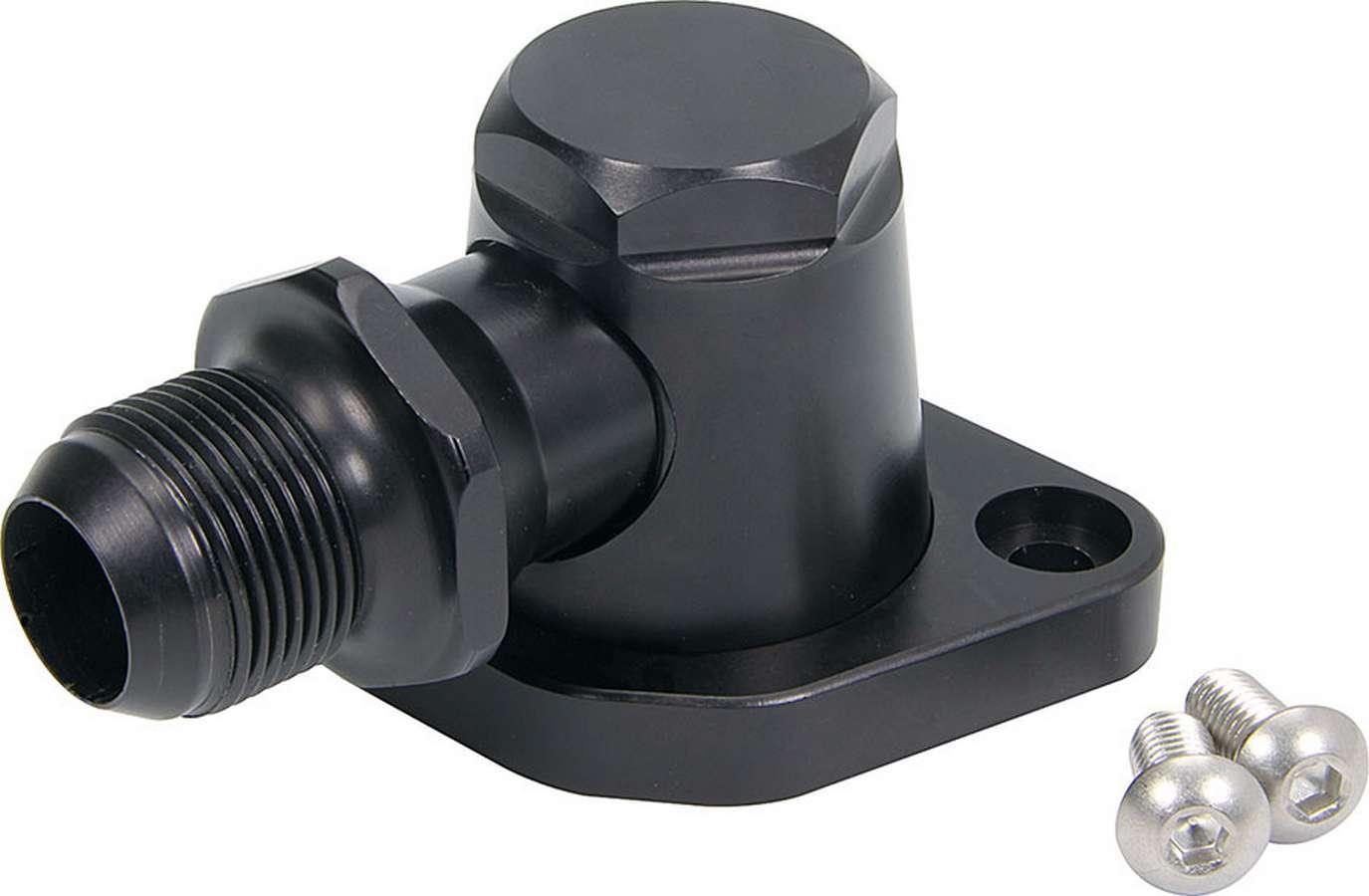 Billet Water Neck 16AN Black - Burlile Performance Products