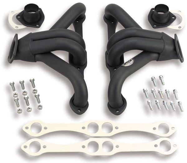 Black Street Rod Headers - Burlile Performance Products