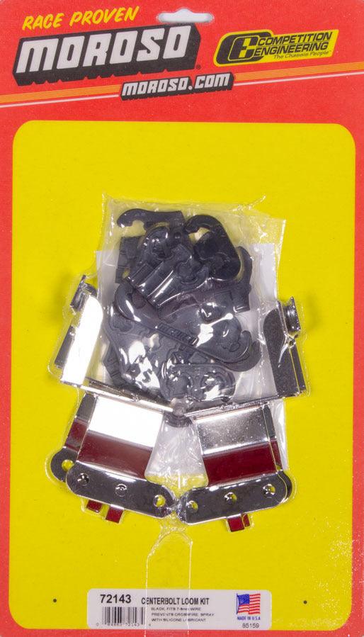 Black Wire Loom Kit For SBC Center Bolt V/C - Burlile Performance Products