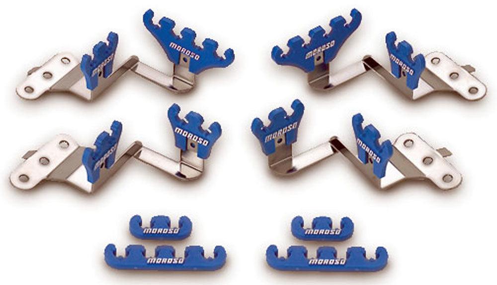 Blue Wire Loom Kit For SBC Center Bolt V/C - Burlile Performance Products