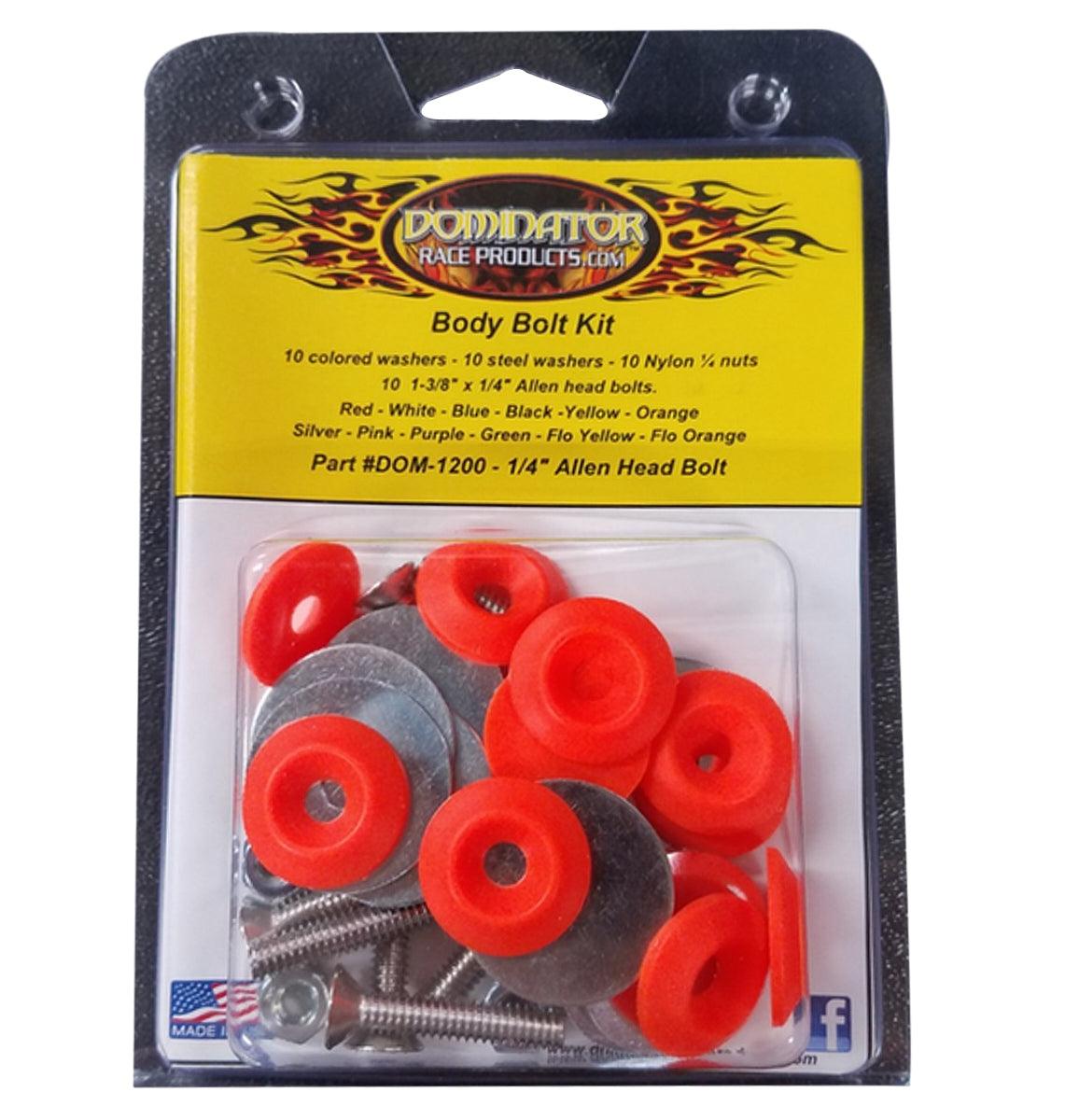Body Bolt Kit Flou Orange Allen Head - Burlile Performance Products