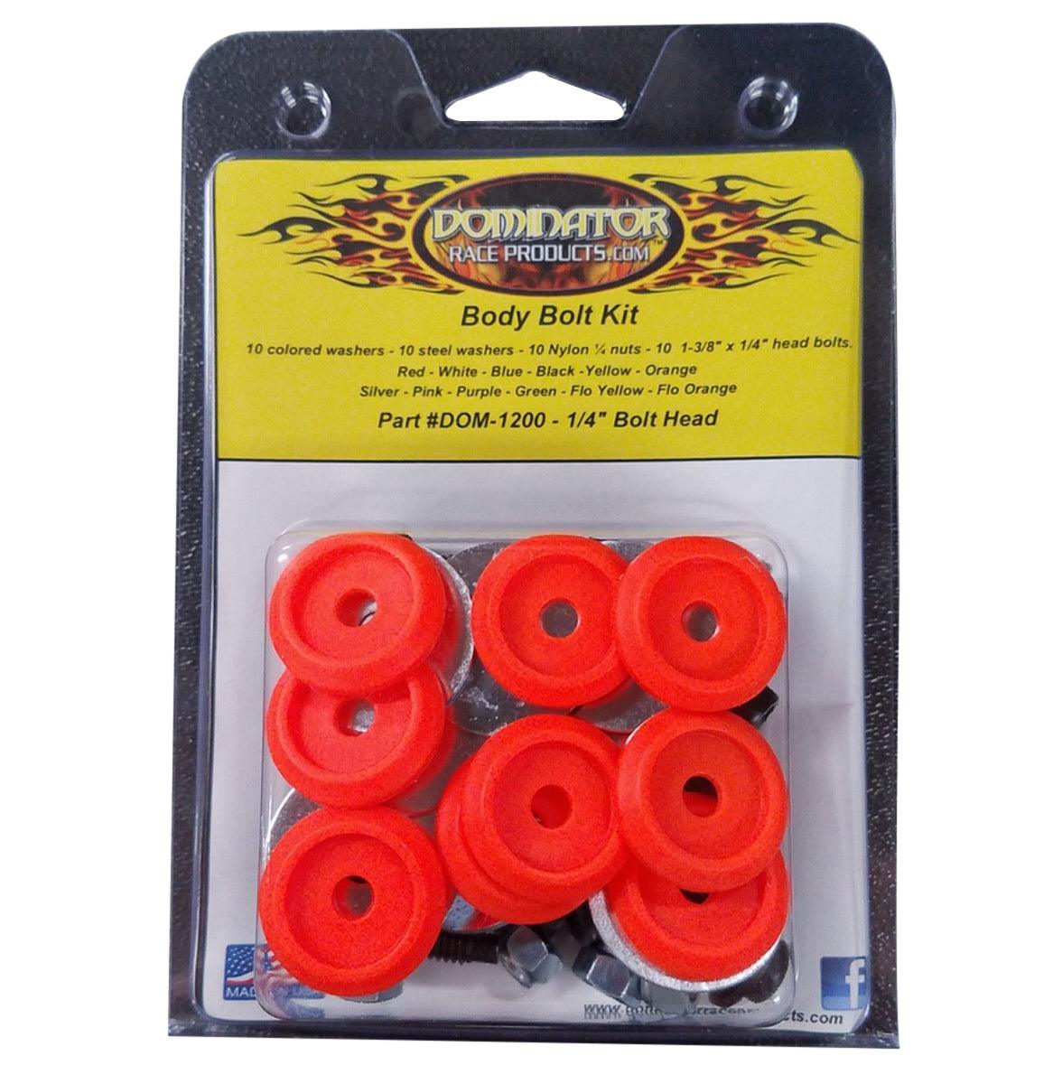 Body Bolt Kit Flou Orange Hex Head - Burlile Performance Products