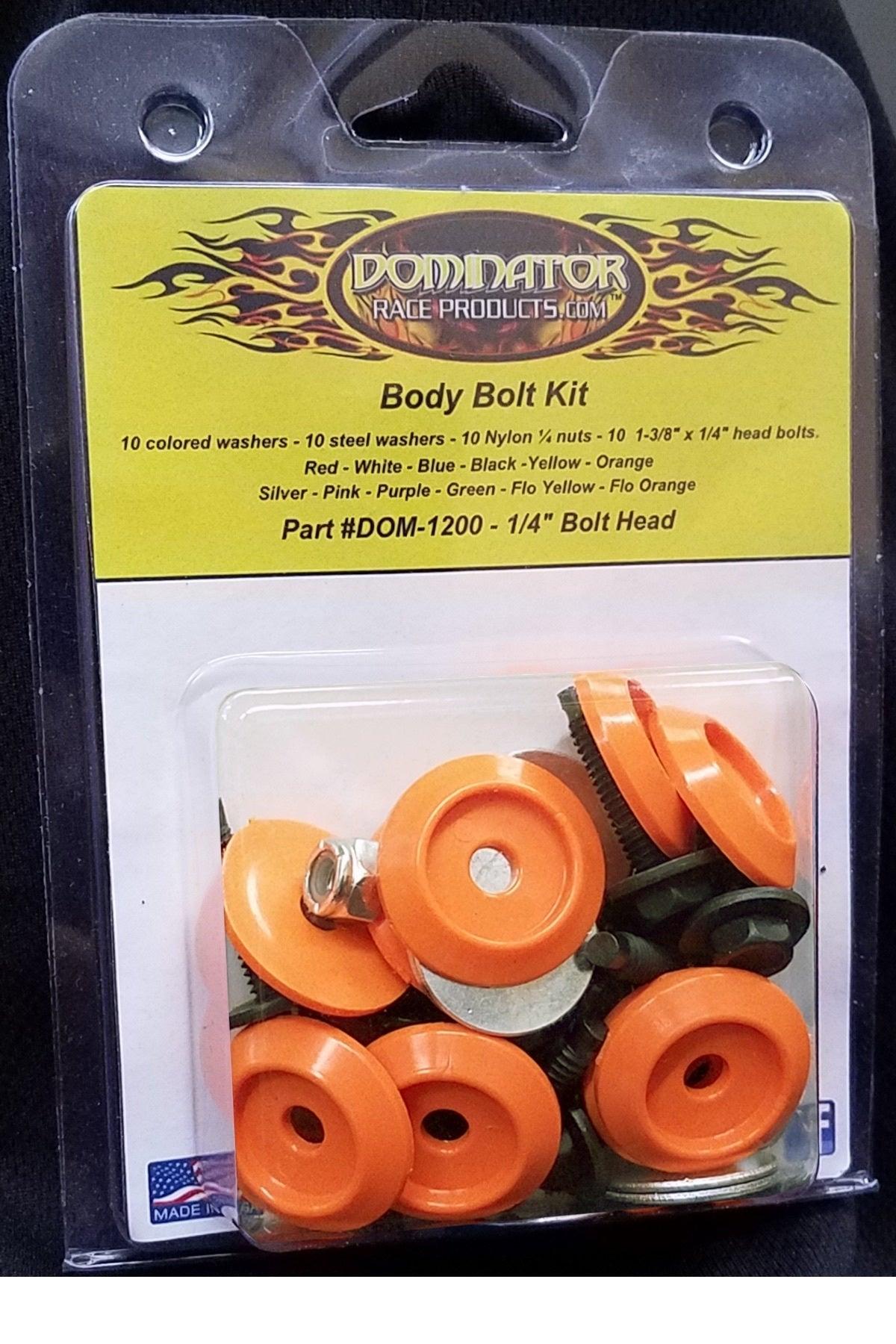 Body Bolt Kit Orange Hex Head - Burlile Performance Products