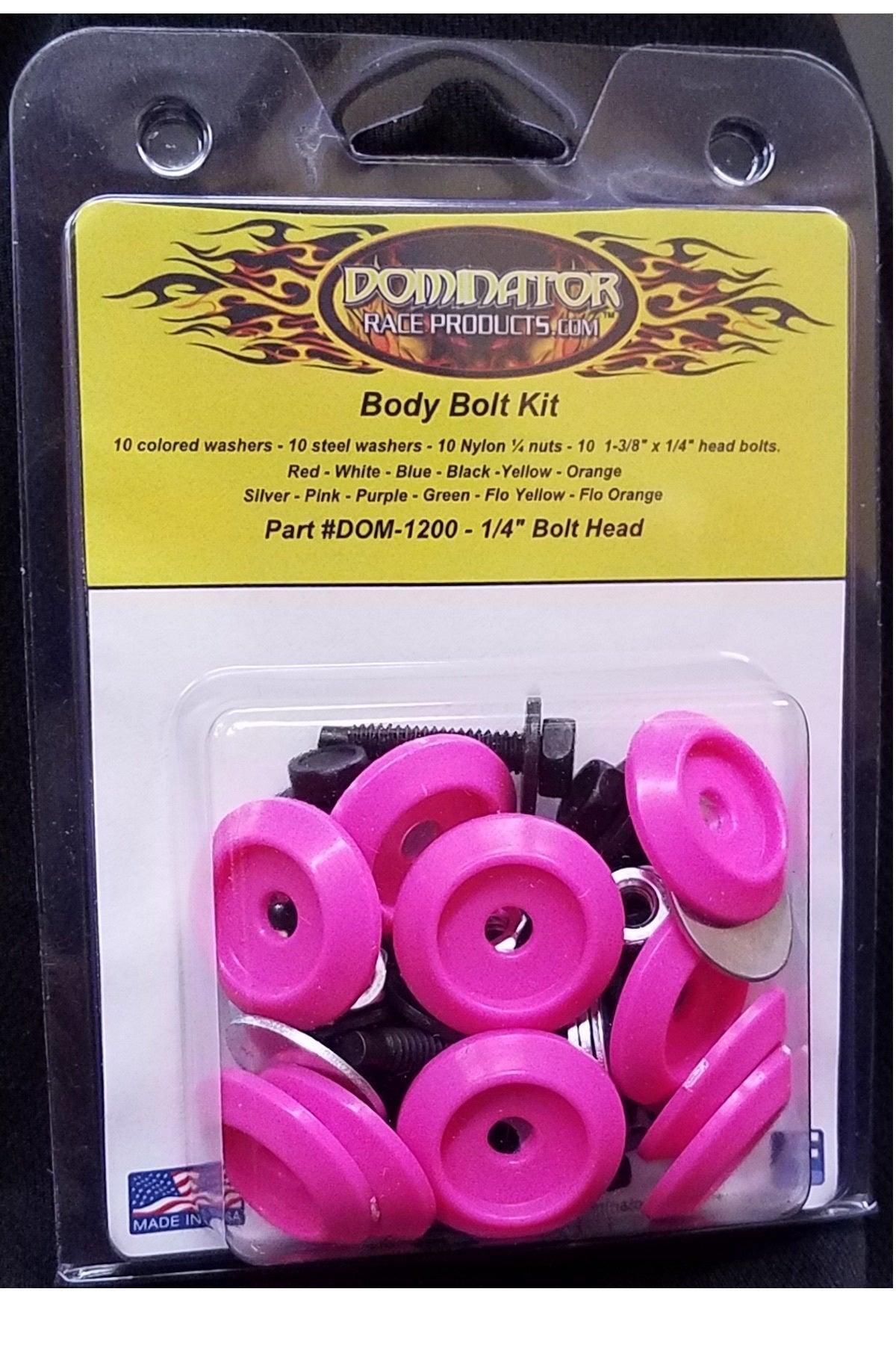 Body Bolt Kit Pink Hex Head - Burlile Performance Products