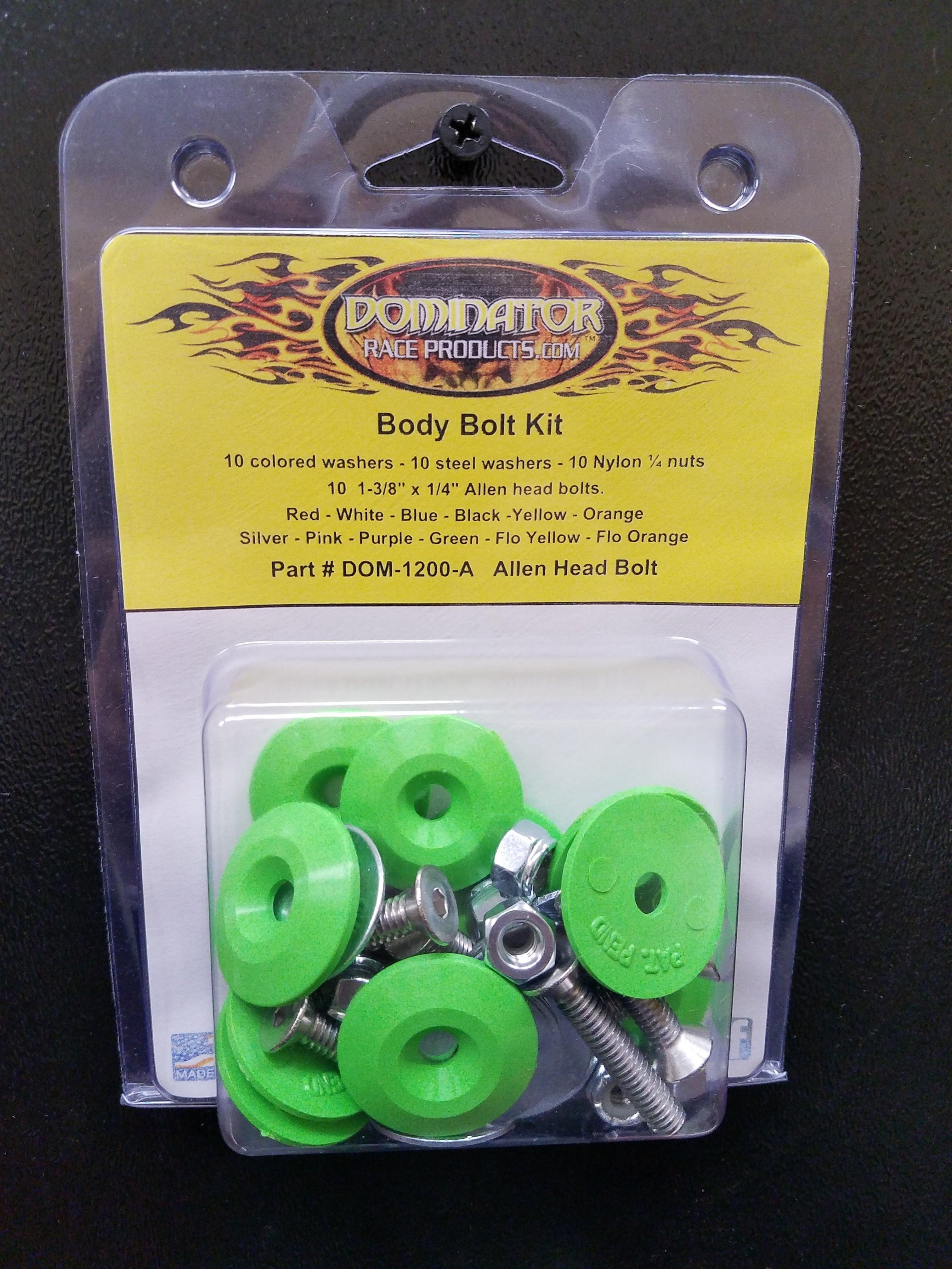 Body Bolt Kit Xtreme Green Allen Head - Burlile Performance Products