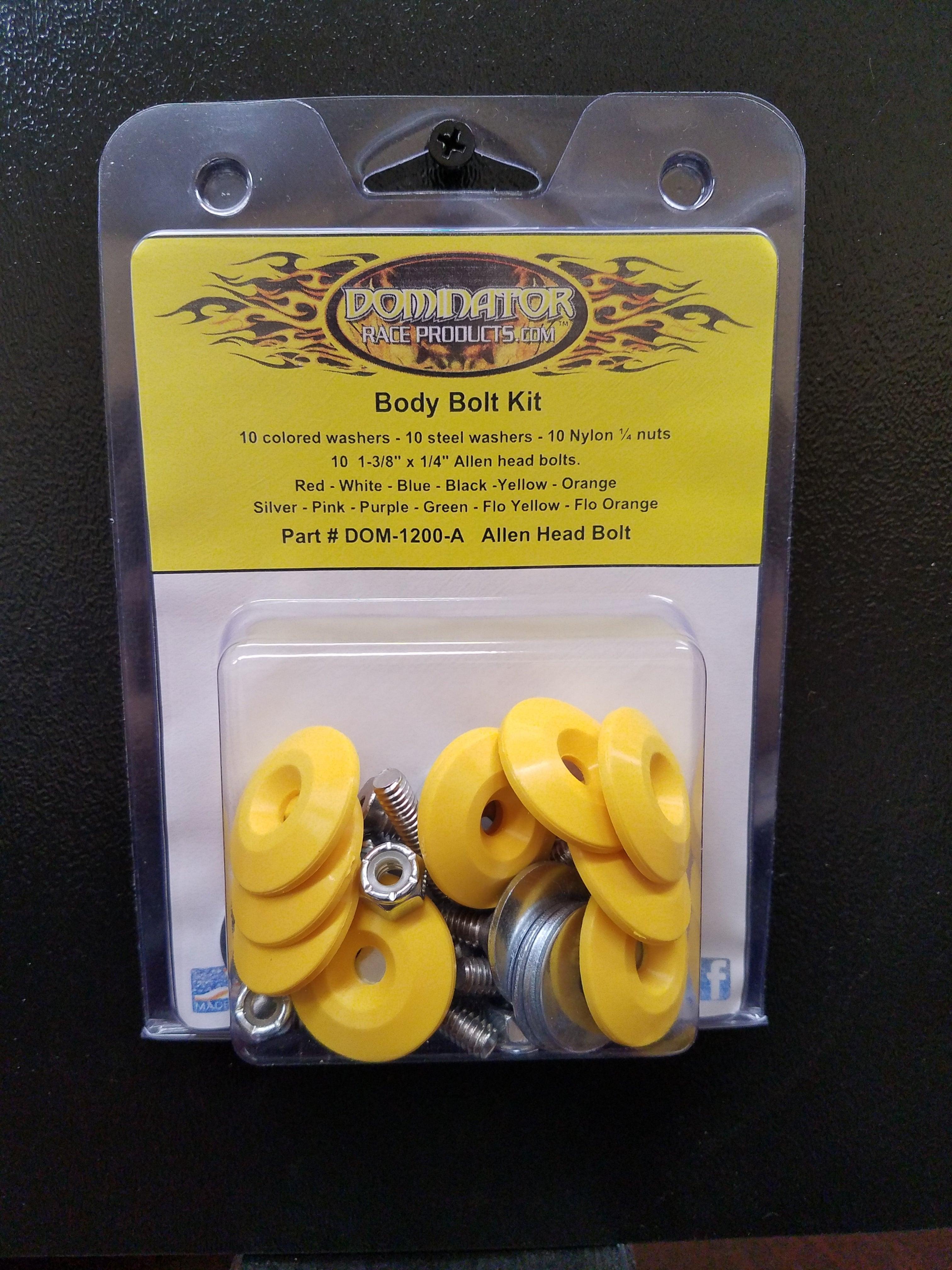 Body Bolt Kit Yellow Allen Head - Burlile Performance Products
