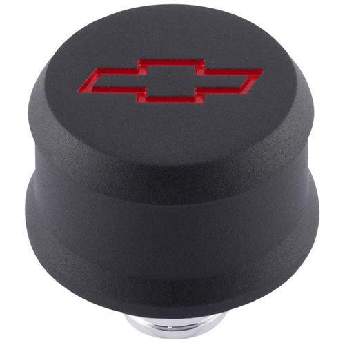 Bowtie Slant-Edge Breather Cap Red Bowtie - Burlile Performance Products