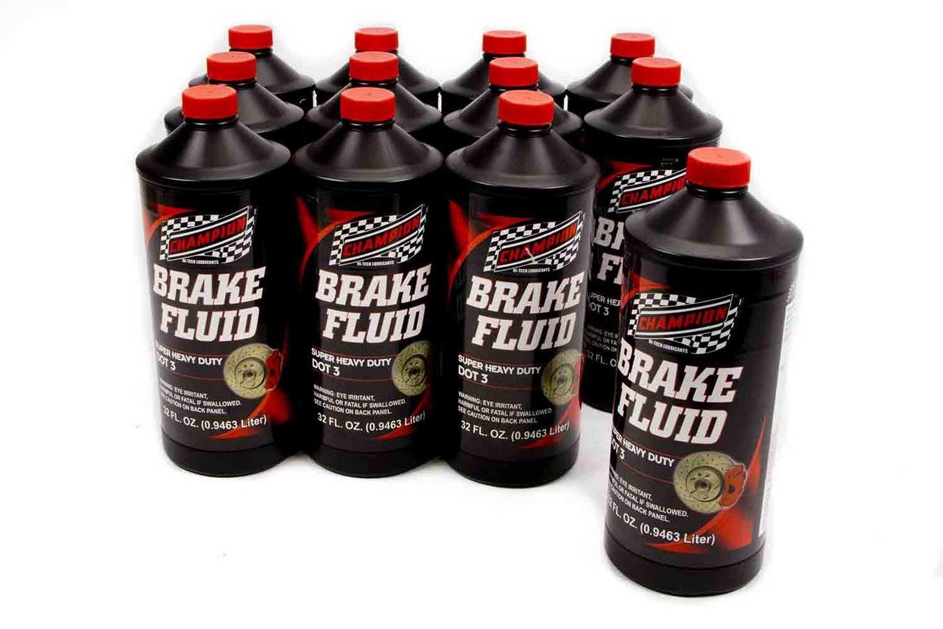 Brake Fluid DOT 3 12x1Qt - Burlile Performance Products