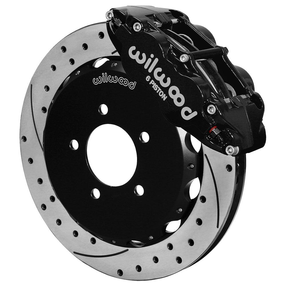 Brake Kit Front Honda Civic 13+ Drilled Black - Burlile Performance Products