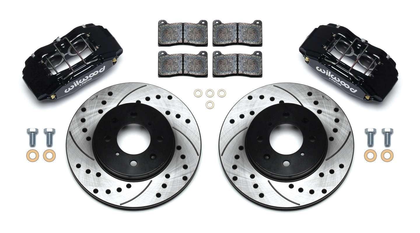 Brake Kit Front Honda/Acura Blk Drilled - Burlile Performance Products