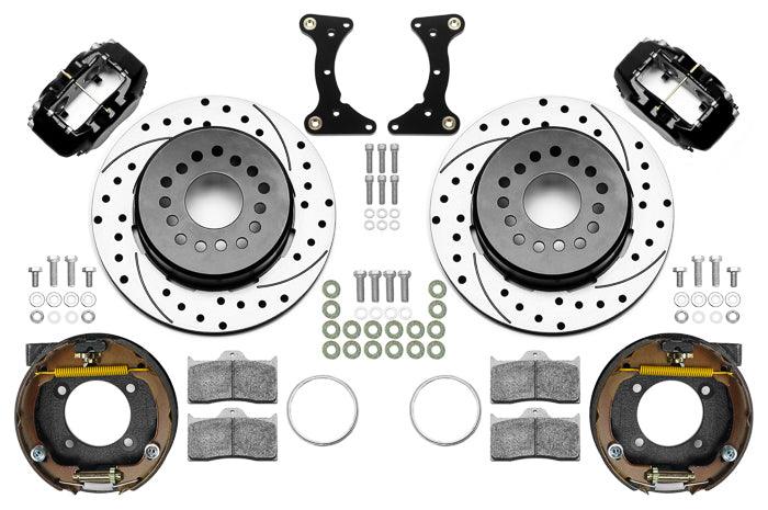 Brake Kit Rear Black FDL Drilled 12in GM G Body - Burlile Performance Products