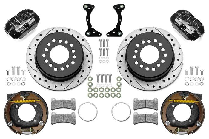 Brake Kit Rear Black FDP Drilled 11in GM G Body - Burlile Performance Products