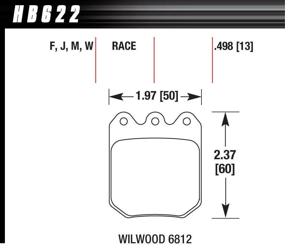Brake Pad Set Wilwood DLS DTC-30 6812 - Burlile Performance Products