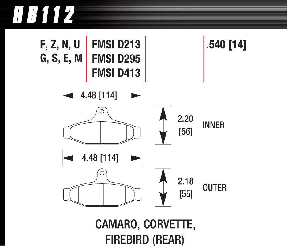 Brake Pads Blue 9012 Camaro - Burlile Performance Products