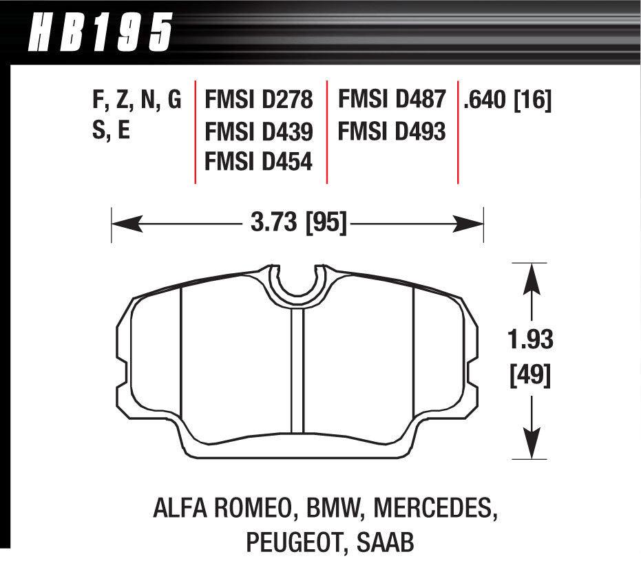 Brake Pads DTC-60 BMW Mercedes - Burlile Performance Products