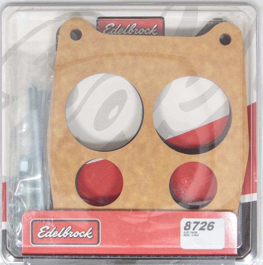 Carburetor Spacer- 3/4in 4-Hole - Wood - Burlile Performance Products