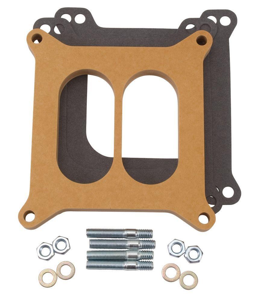 Carburetor Spacer - .5in Divided - Wood - Burlile Performance Products