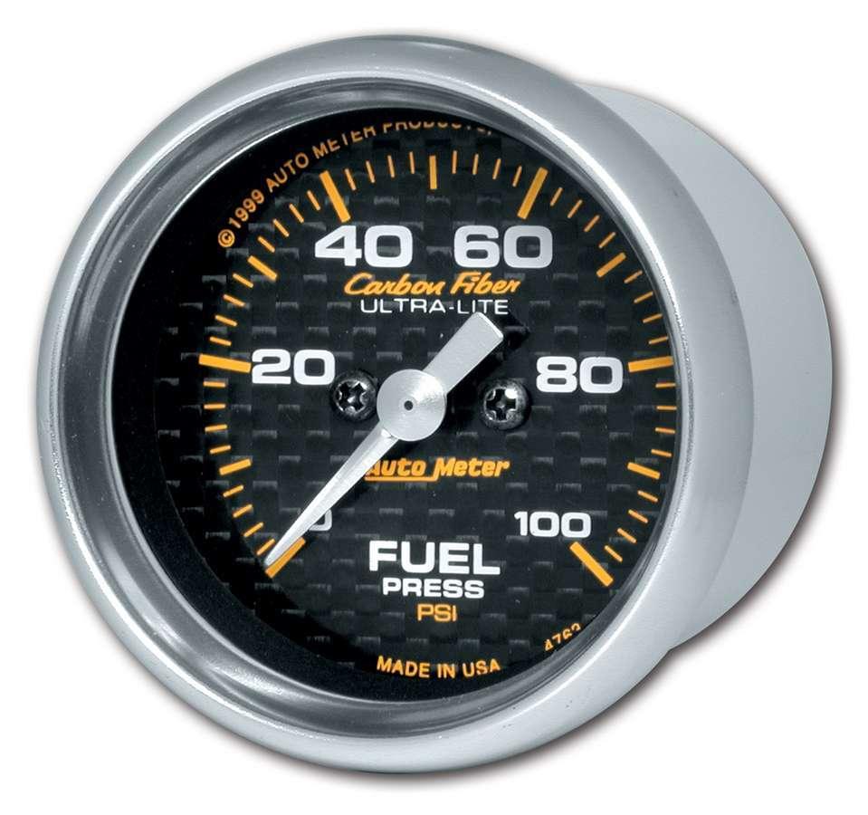 C/F 2-1/16in Fuel Press. Gauge 0-100PSI - Burlile Performance Products