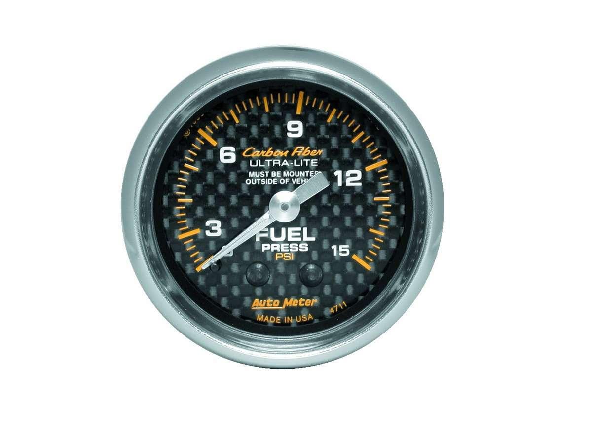 C/F 2-1/16in Fuel Press. Gauge 0-15PSI - Burlile Performance Products