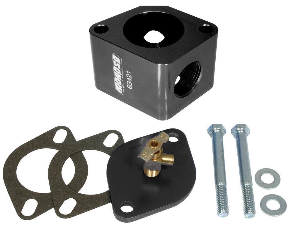 Chevy V8 Billet Alm. Water Neck Bleeder Kit - Burlile Performance Products