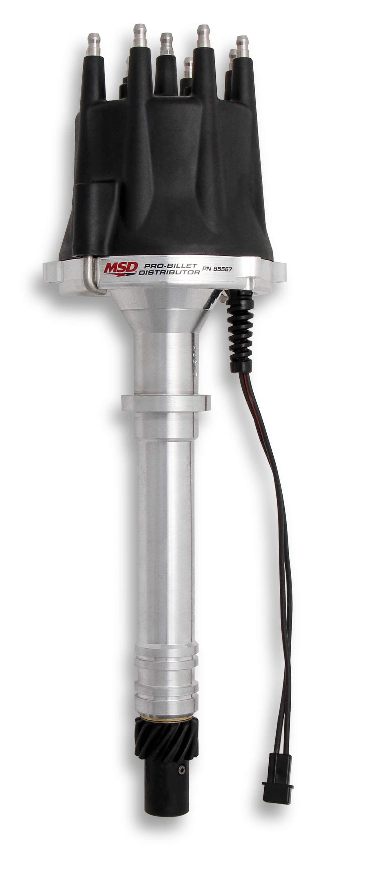 Chevy V8 Distributor Pro-Billet w/Black Cap - Burlile Performance Products