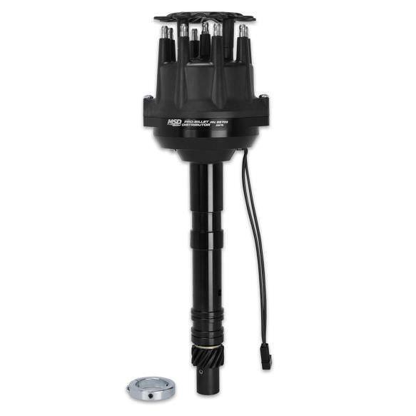 Chevy V8 Pro Billet Distributor Black Finish - Burlile Performance Products