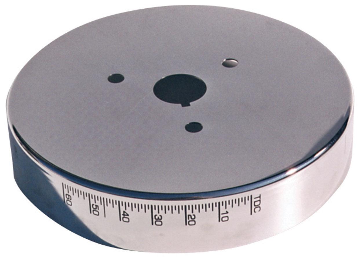 Chrome 8in Harmonic Balancer Cover - Burlile Performance Products
