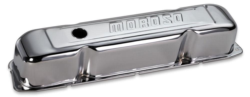 Chrome B/E Valve Covers BBM Tall w/Baffle - Burlile Performance Products