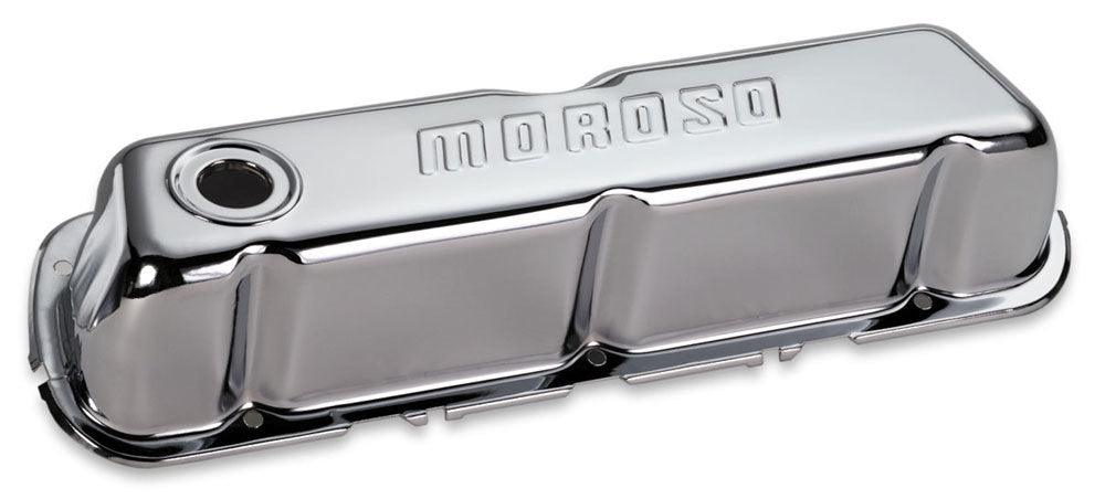 Chrome B/E Valve Covers SBF Tall w/o Baffle - Burlile Performance Products