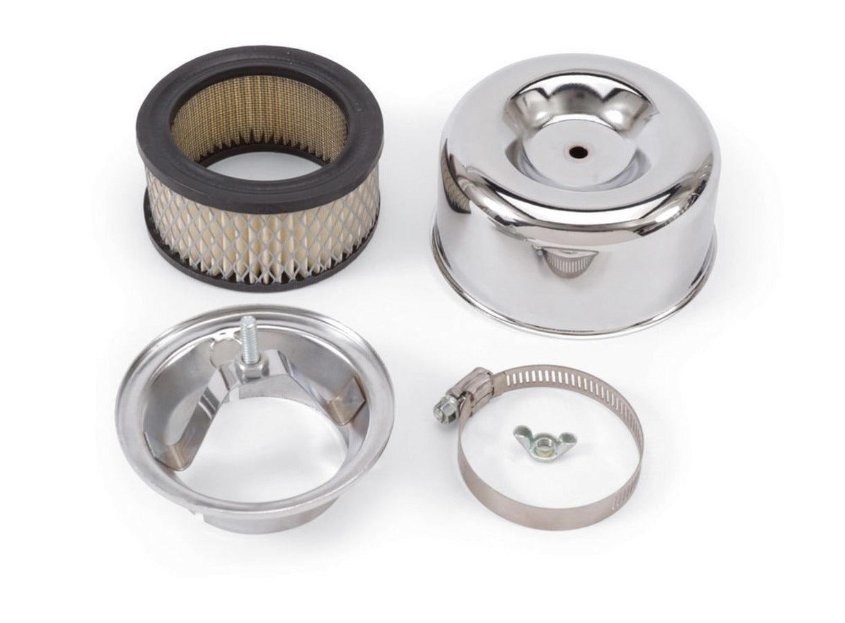 Chrome Round A/C - 94 2bbl. Carb - Burlile Performance Products