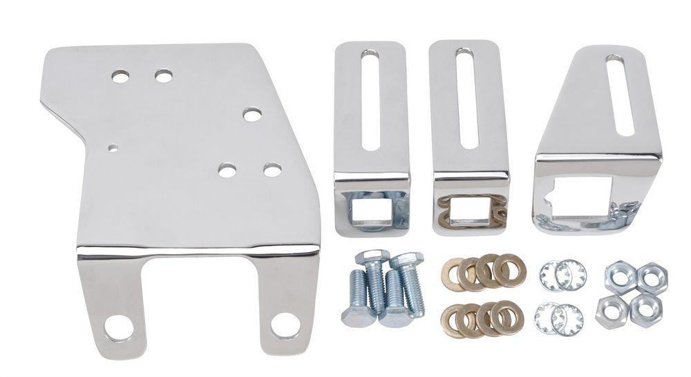 Chrome Throttle Bracket - GM - Burlile Performance Products