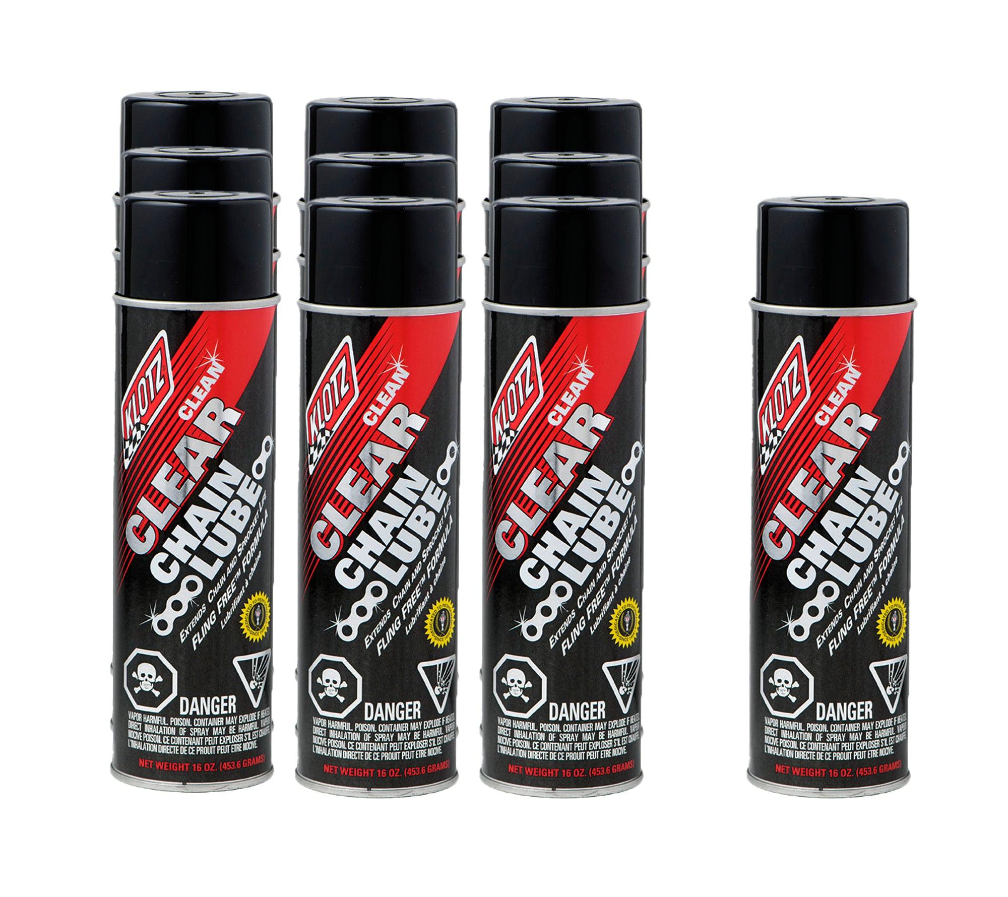 Clear Chain Lube Case 16 Ounces - Burlile Performance Products