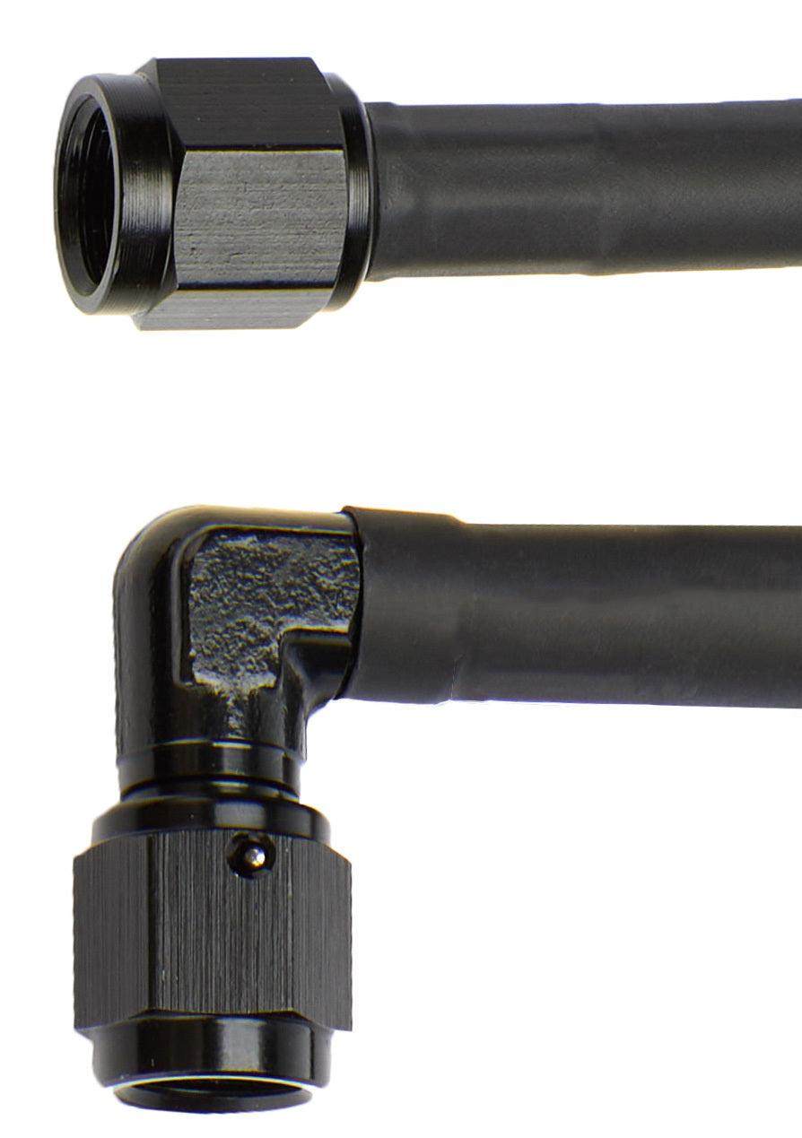 Coated Braided Line 60in #4 Hose -4 90 Deg/-4 Str - Burlile Performance Products