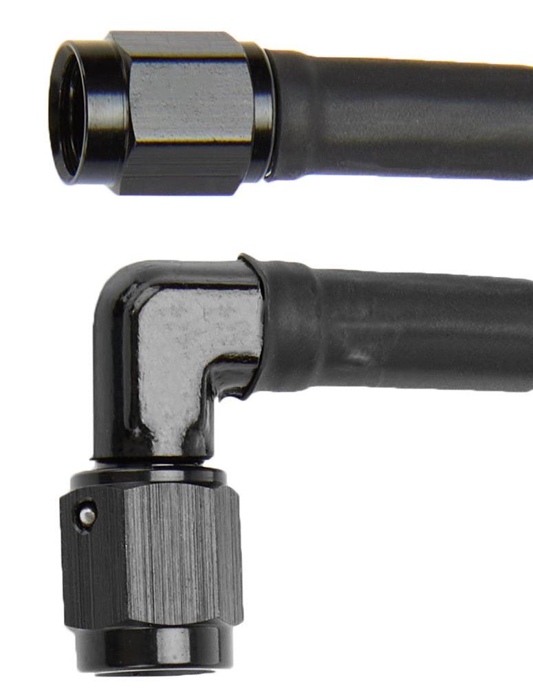 Coated Braided Line 9in #3 Hose -3 Str/-3 90 Deg - Burlile Performance Products