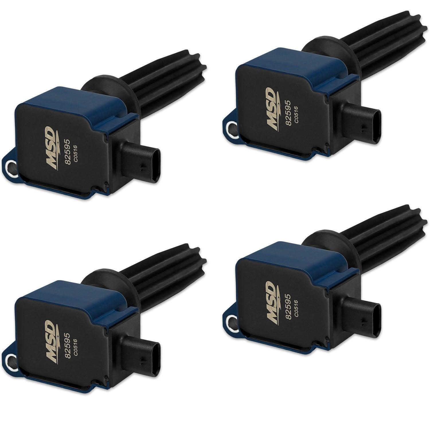 Coil 4pk Ford Eco-Boost 2.0L/2.3L Blue - Burlile Performance Products