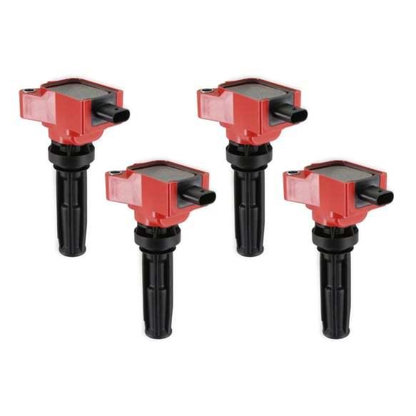 Coil Red Ford Eco-Boost 2.0L 4-Cylinder4-pack - Burlile Performance Products
