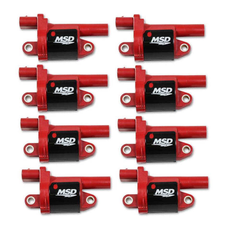 Coil Red Round GM V8 2014-Up 8pk - Burlile Performance Products
