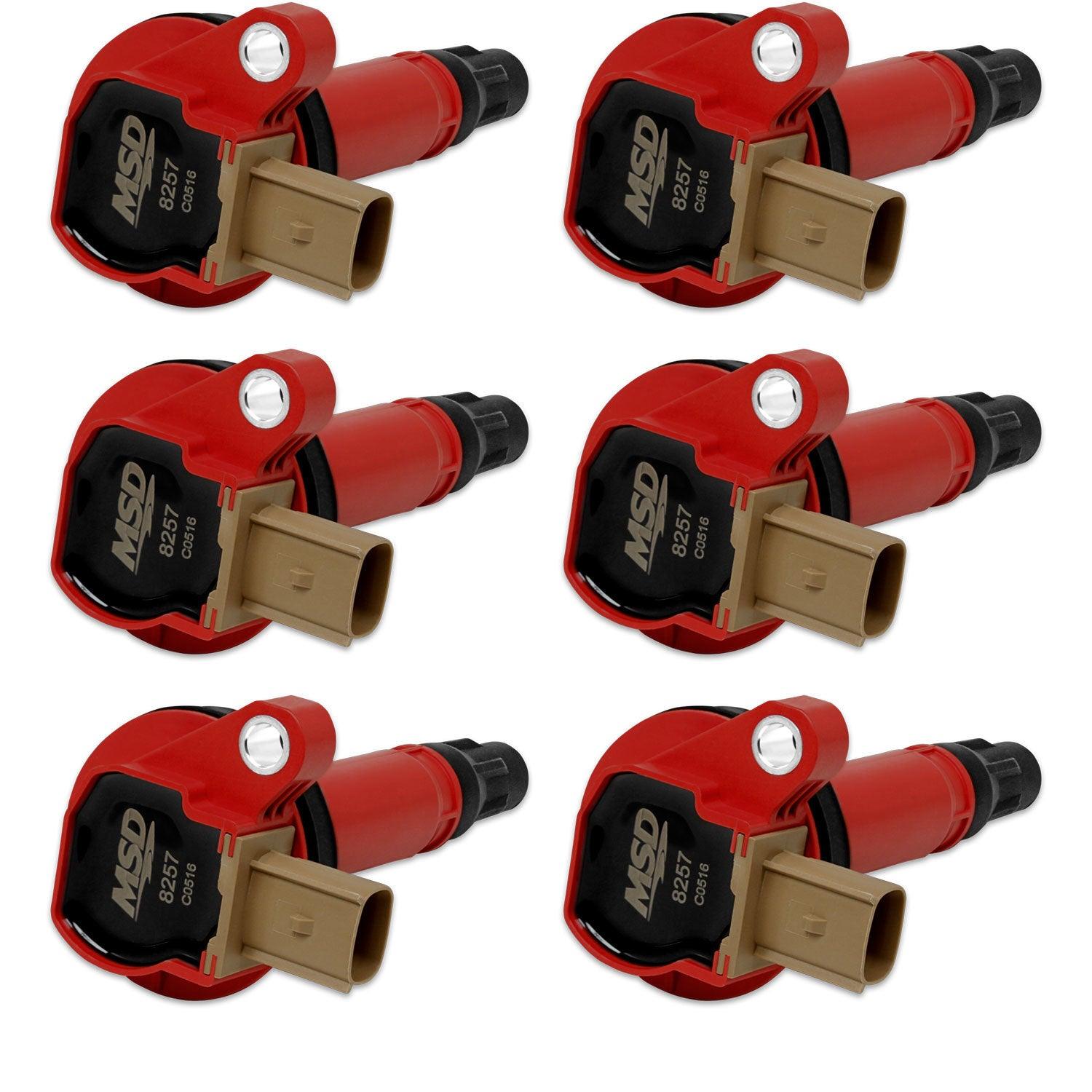 Coils 6pk Ford Eco-Boost 3.5L V6 11-16 Red - Burlile Performance Products